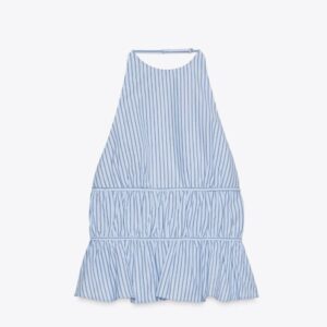เสื้อลายทางผูกคอทรงบอลลูน